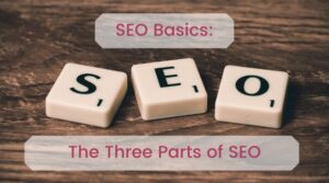 scabble pieces spelling out seo