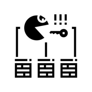 pacman eating a key pointing to different webpages